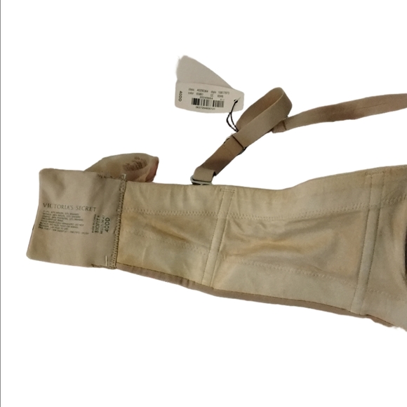 NWT Victoria’s Secret Biofit Uplift Bra Multiway Strapless Buff Beige Nude 40DD - Picture 5 of 8